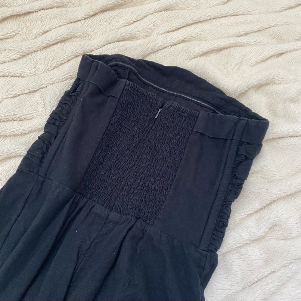Abercrombie & Fitch Emerson Linen-Blend Strapless Jumpsuit Tall - Picture 8 of 8